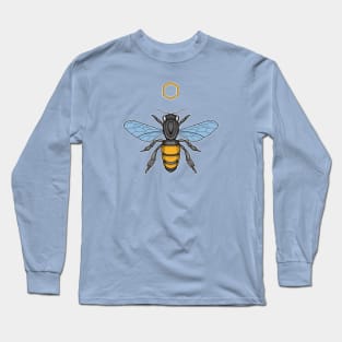 honey bee and honeycomb Long Sleeve T-Shirt